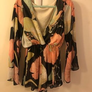 Audrey floral playsuit